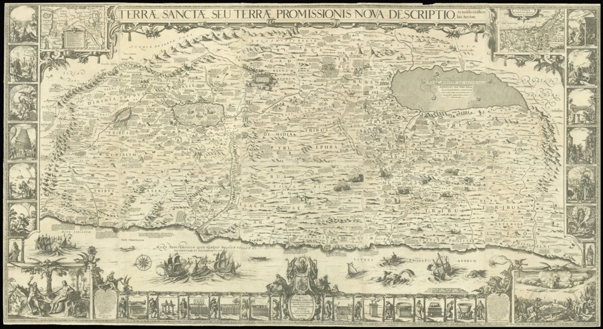 GEELKERCKEN, Arnold and Nicolaes Terrae Sanctae seu Terrae Promissionis nova descriptio.