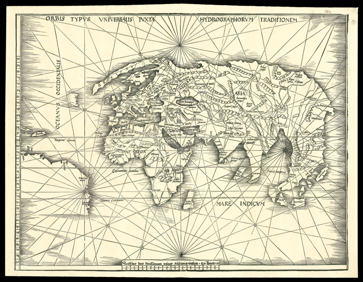 PTOLEMAEUS, Claudius; and Martin WALDSEEMULLER [World map]