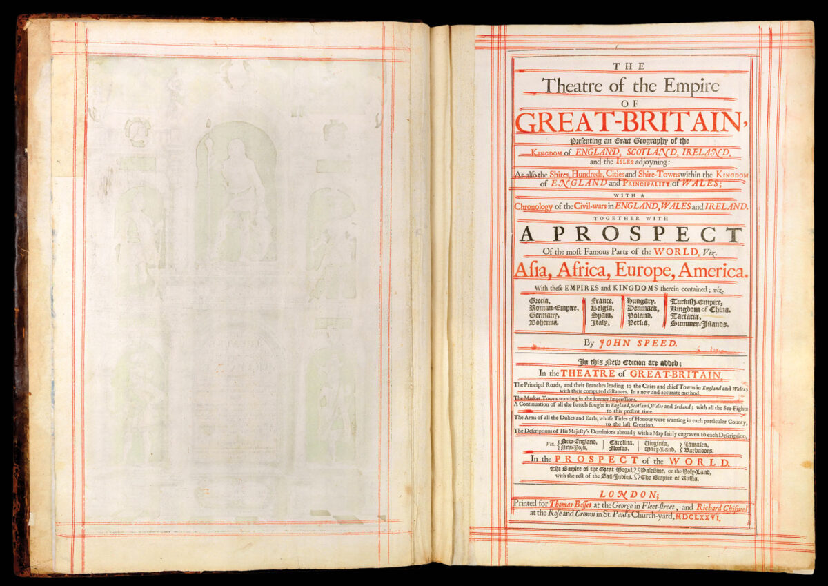 SPEED, John The Theatre of the Empire of Great Britaine.