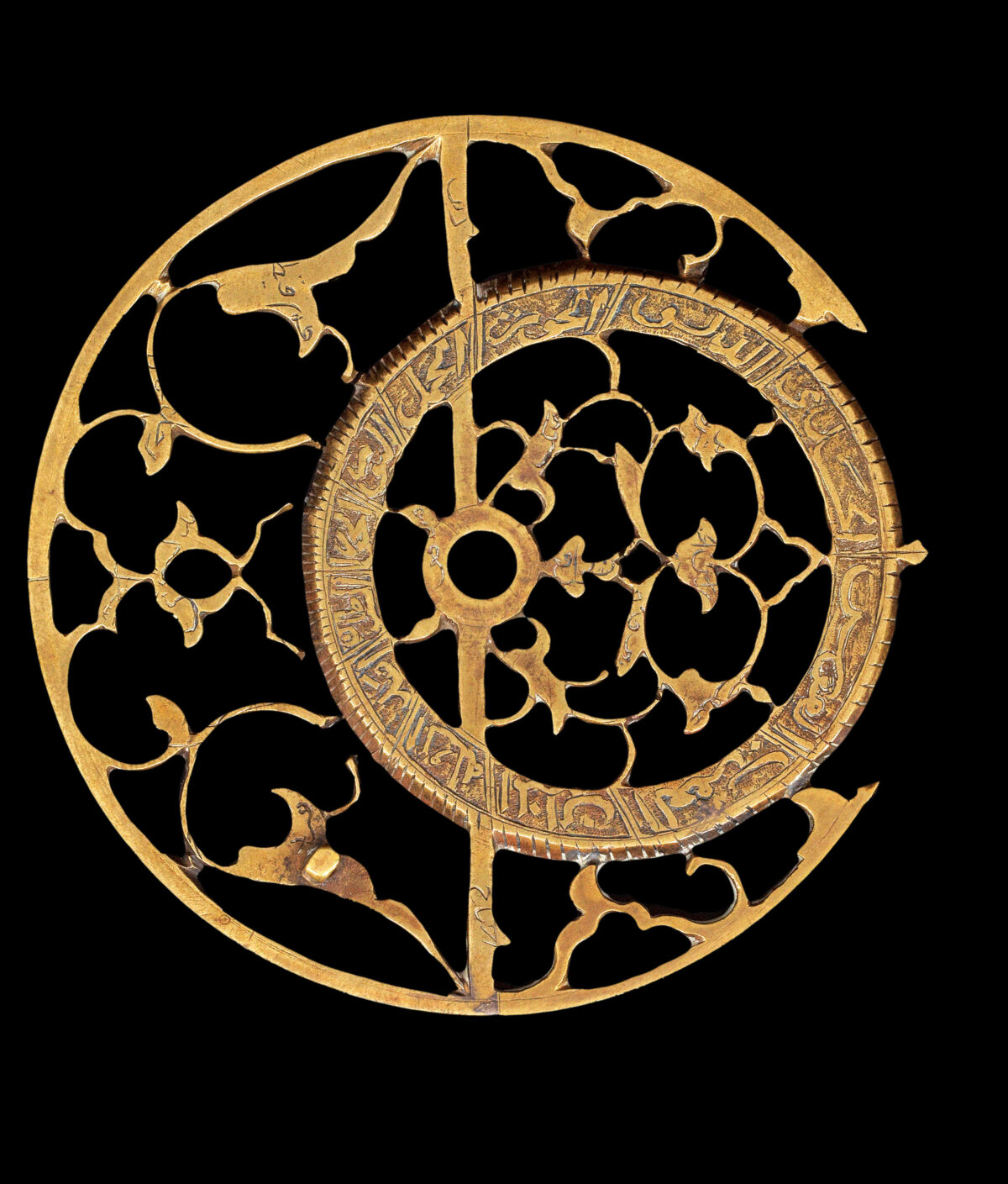 [KHALIL, Muhammad and Abd AL-A'IMMA] [Brass Persian astrolabe]