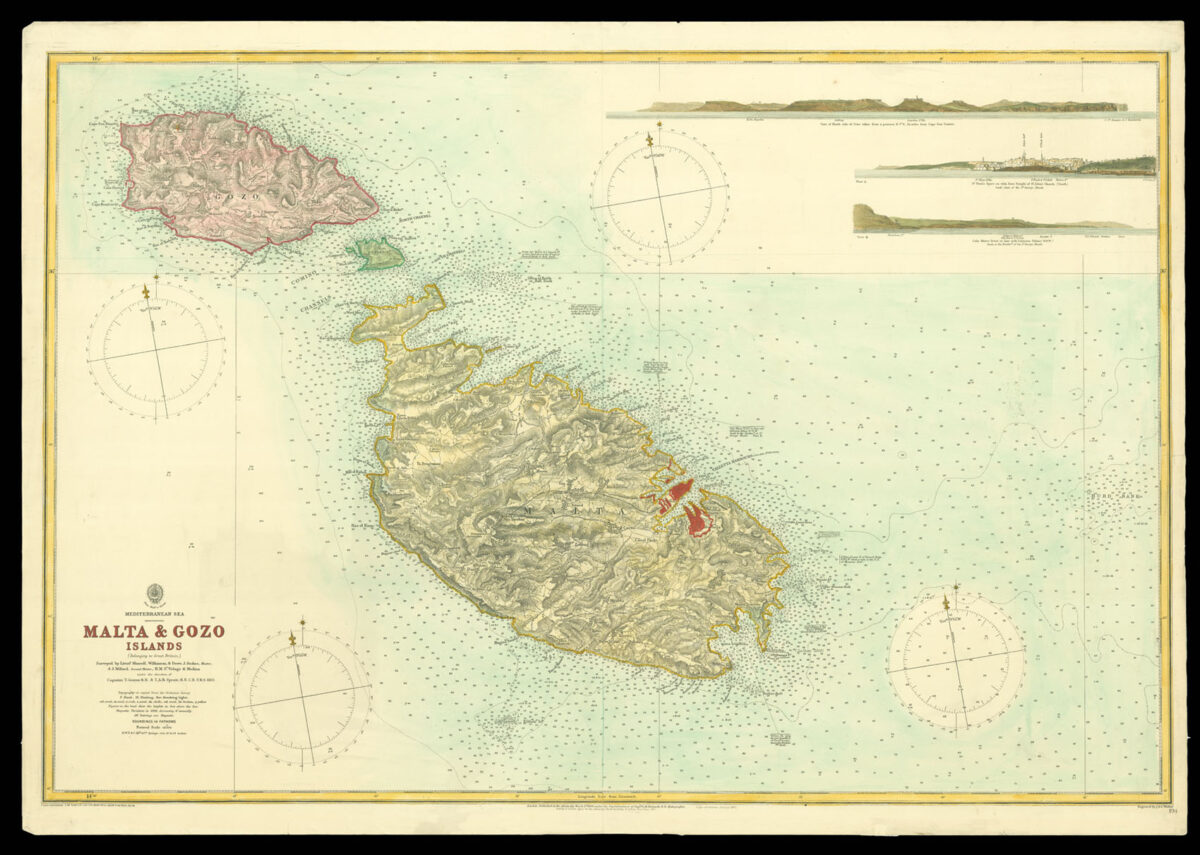BRITISH ADMIRALTY. Malta & Gozo Islands
