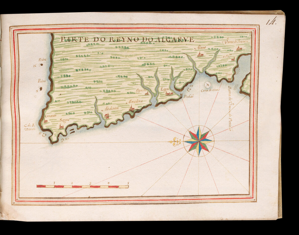 TEIXEIRA ALBERNAZ, João Descripçao dos portos maritimos do reyno de Portugal, por...Anno 1648.