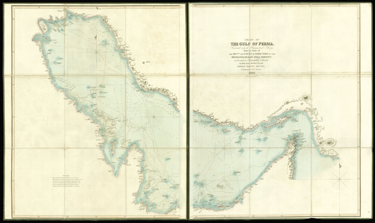 BARNES BRUCKS, George Chart of the Gulf of Persia