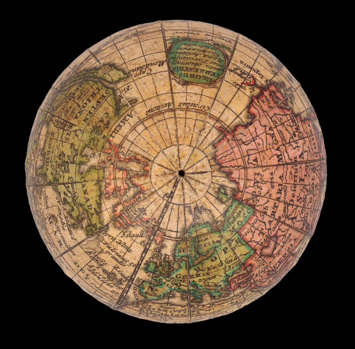 [HOMANN, Johann Baptist]. Globus terrestris juxta observationes Parisienses Regia Academiae Scientiarum constructus.