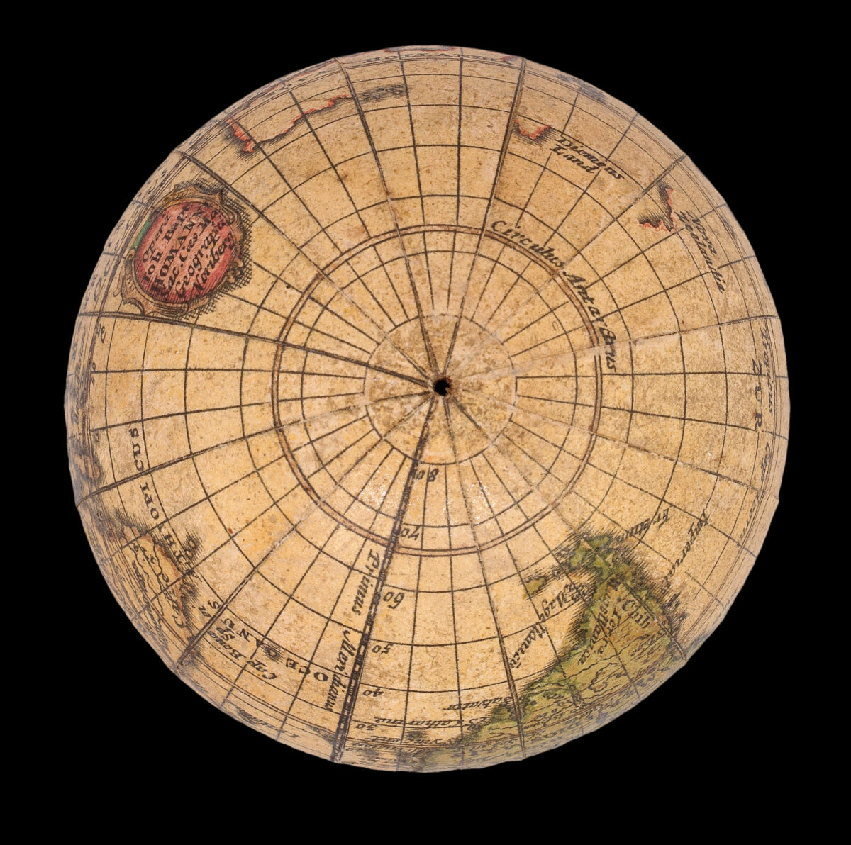 [HOMANN, Johann Baptist]. Globus terrestris juxta observationes Parisienses Regia Academiae Scientiarum constructus.