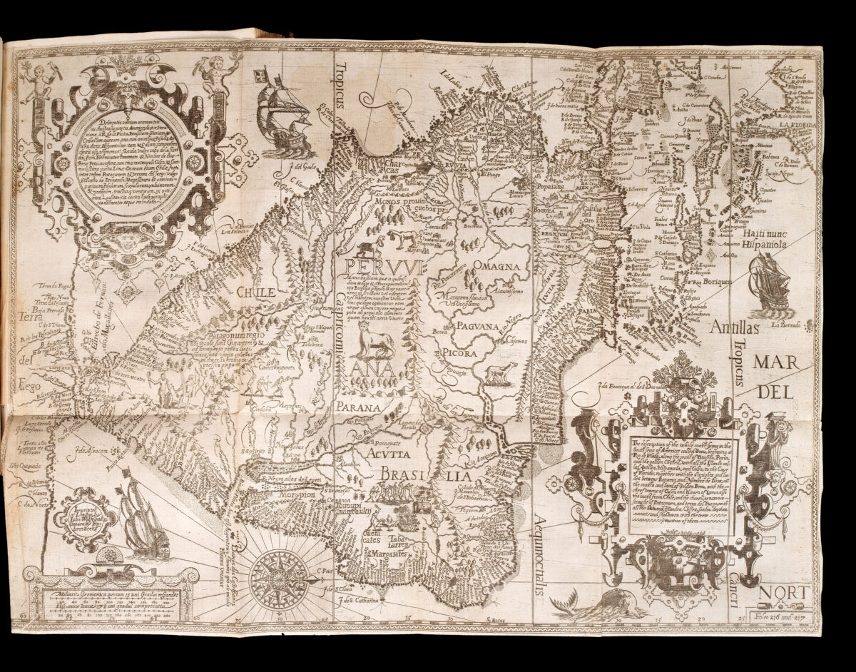 LINSCHOTEN, Jan Huygen van. John Huighen van Linschoten his Discours of Voyages unto ye Easte & West Indies. Devided into Foure Bookes.