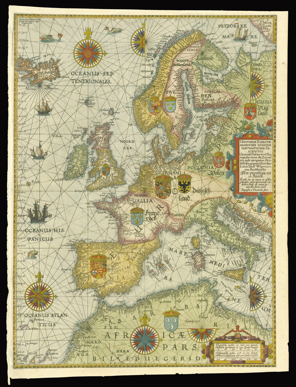 WAGHENAER, Lucas Janszoon Universe Europae Maritime...
