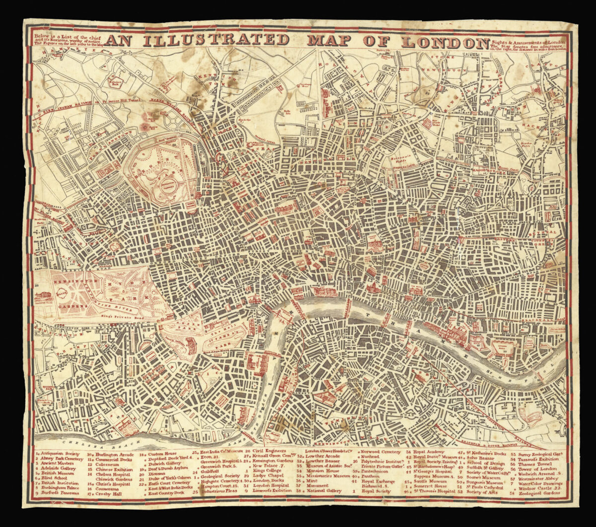 [ANONYMOUS] An Illustrated Map of London.