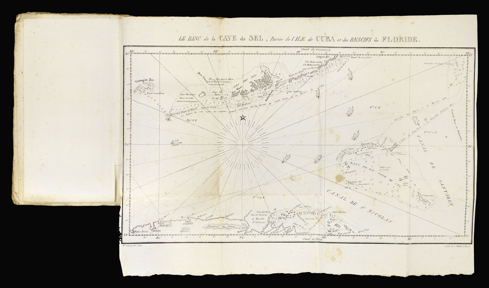 STEETZ, William Instruction Nautique sur Les Passages a L'Ile de Cuba et au Golfe du Mexique,