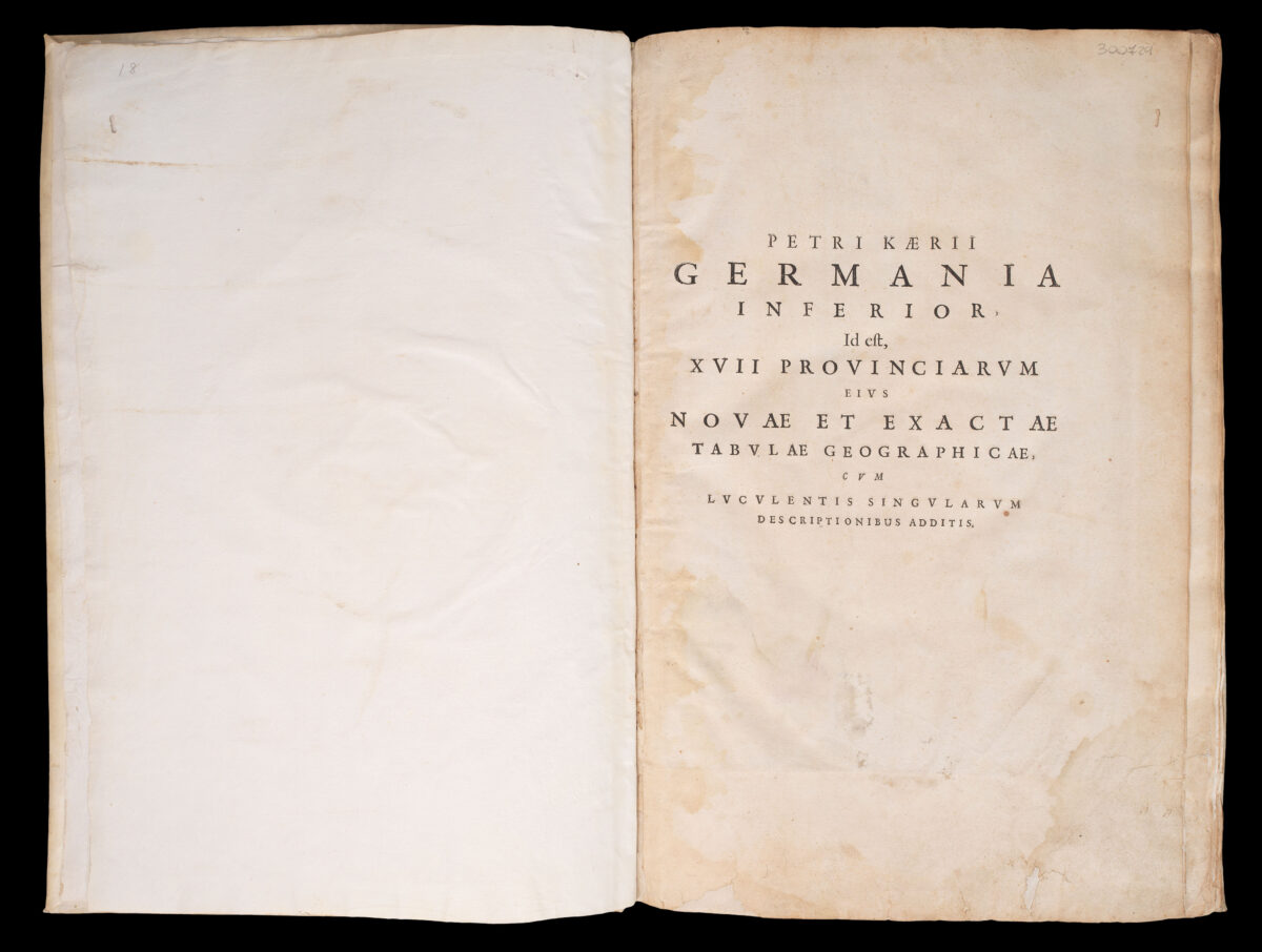 KAERIUS, Petrus [Pieter van den Keere] and Petrus MONTANUS. Germania Inferior