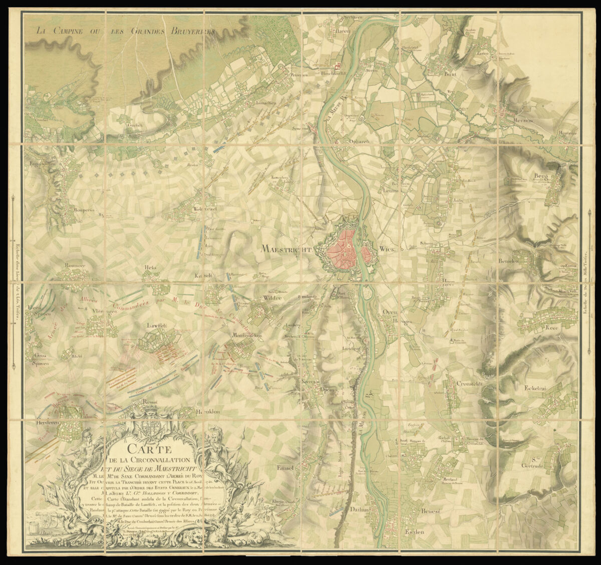 DEMARNE, L. Carte de la Circonvallation et du Siege de Maestricht