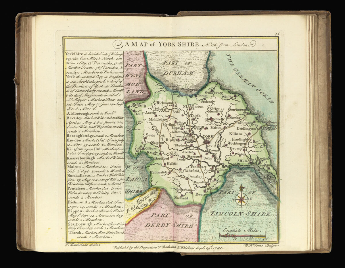 BADESLADE, Thomas [and] TOMS, William Henry Chorographia Britanniae,