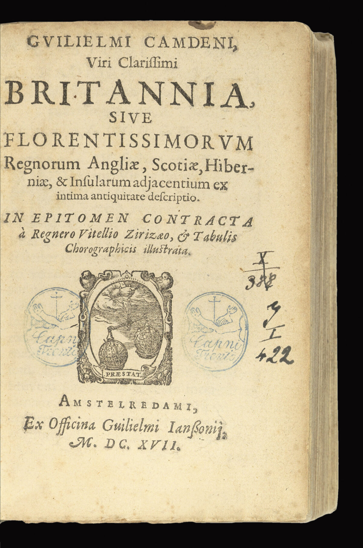 CAMDEN, William and Pieter van den KEERE Guilielmi Camdeni Viri Clarissimi Britannia