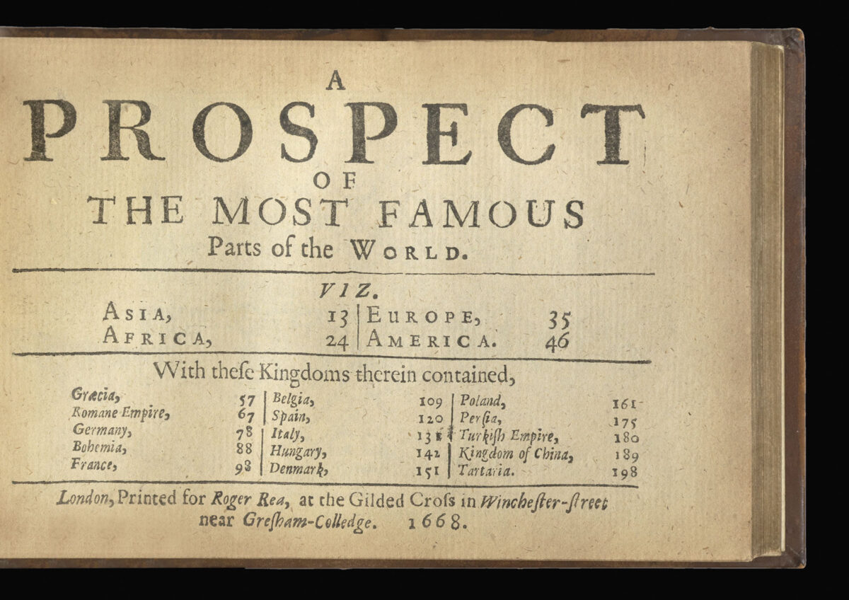 SPEED, John England, Wales, Scotalnd and Ireland described and Abridged... [together with] A Prospect of the Most Famous Parts of the World...