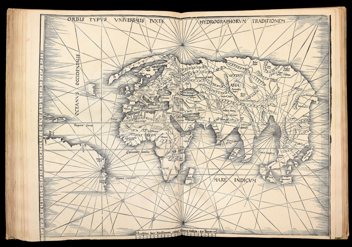 PTOLEMAEUS, Claudius; and Martin WALDSEEMULLER Geographiae opus novissima traductione a Grecorum archetypis castigatissime pressum.