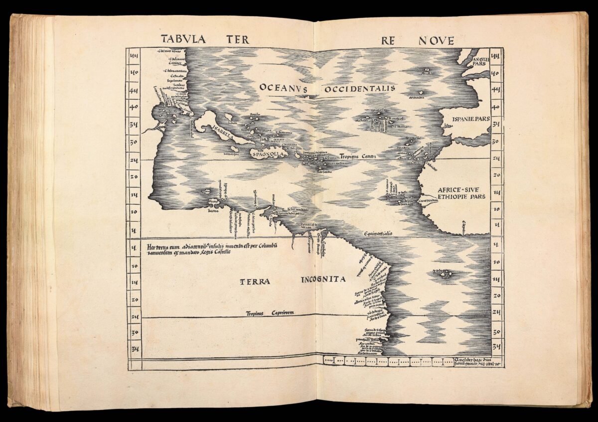 PTOLEMAEUS, Claudius; and Martin WALDSEEMULLER Geographiae opus novissima traductione a Grecorum archetypis castigatissime pressum.