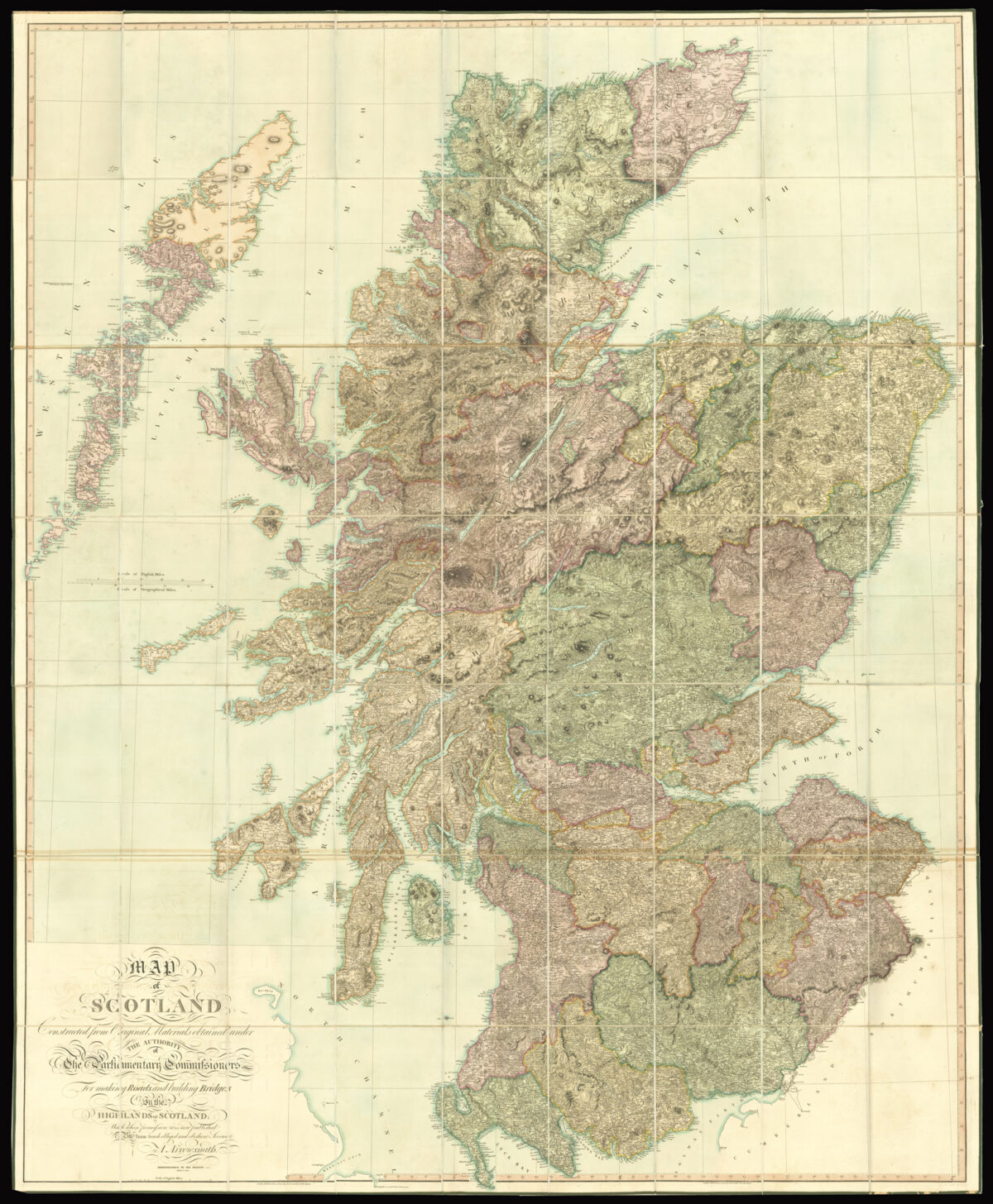 ARROWSMITH, Aaron Map of Scotland