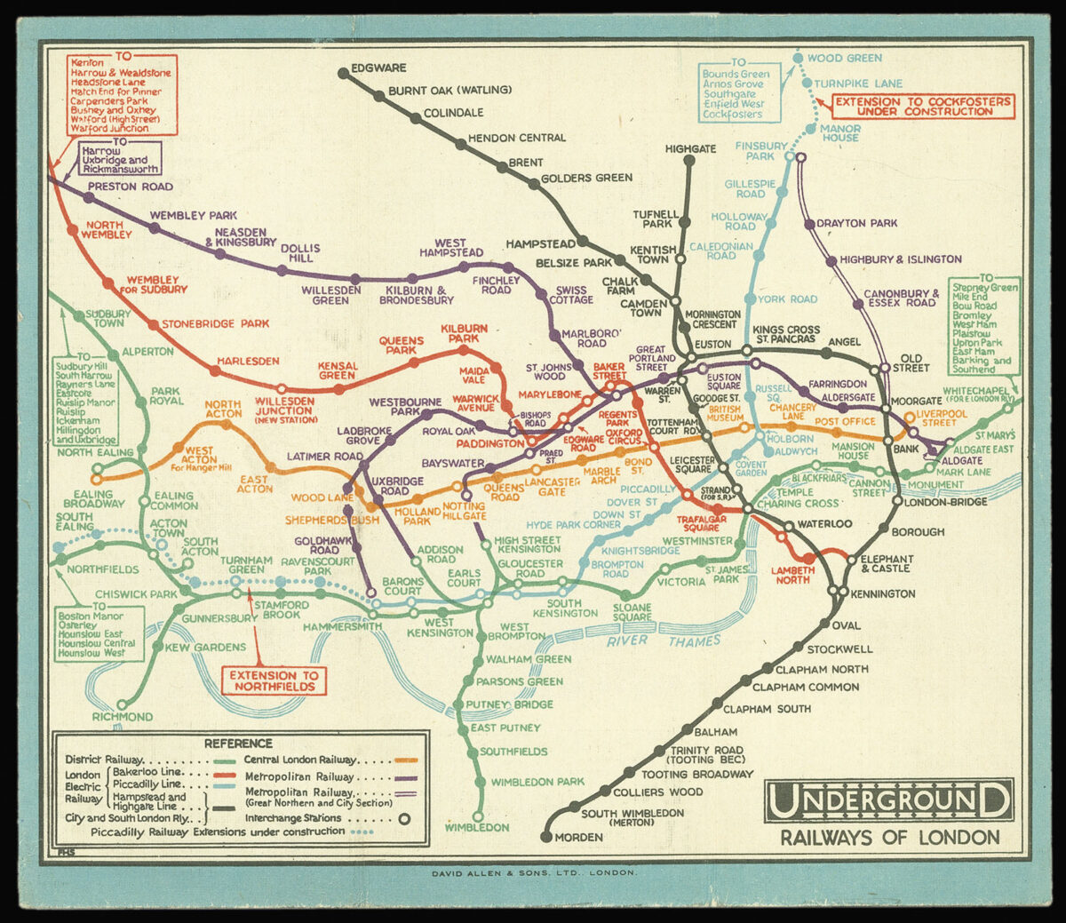 STINGEMORE, Frederick H. Underground Railways of London.