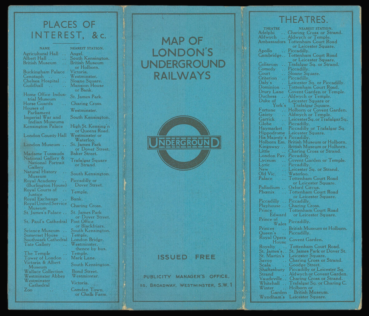 STINGEMORE, Frederick H. Underground Railways of London.