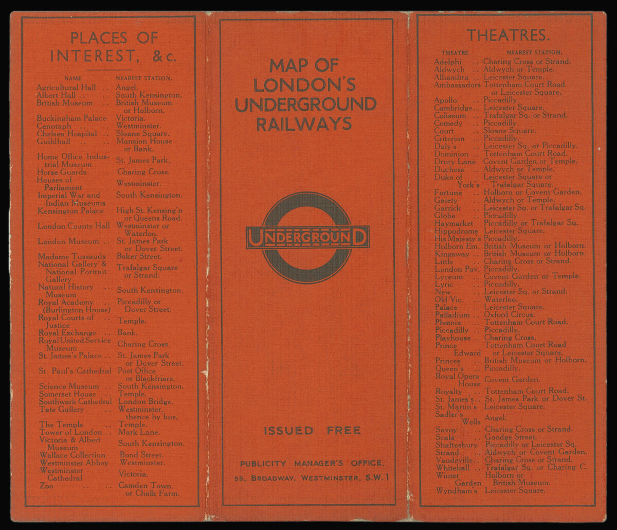 STINGEMORE, Frederick H. Underground Railways of London.