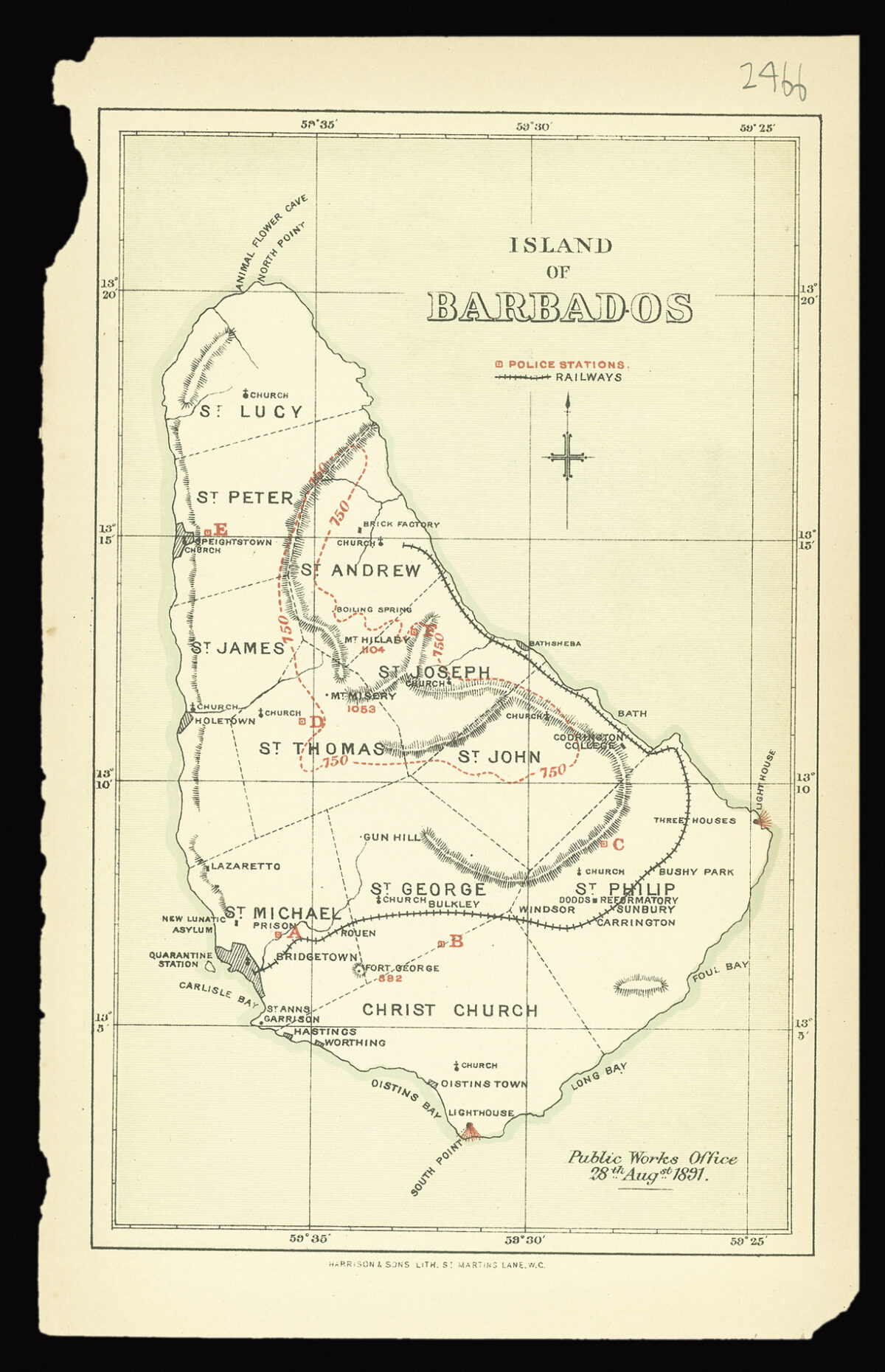 HARRISON & SONS Island of Barbados.