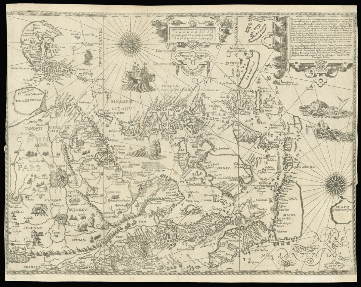 LINSCHOTEN, Jan Huyghen van The Trew Description of All the Coasts of China, Cauchinchina, Camboya...