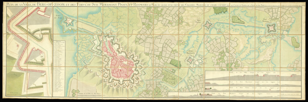 DE MARNE Plan de la Ville de Berg-op-Zoom