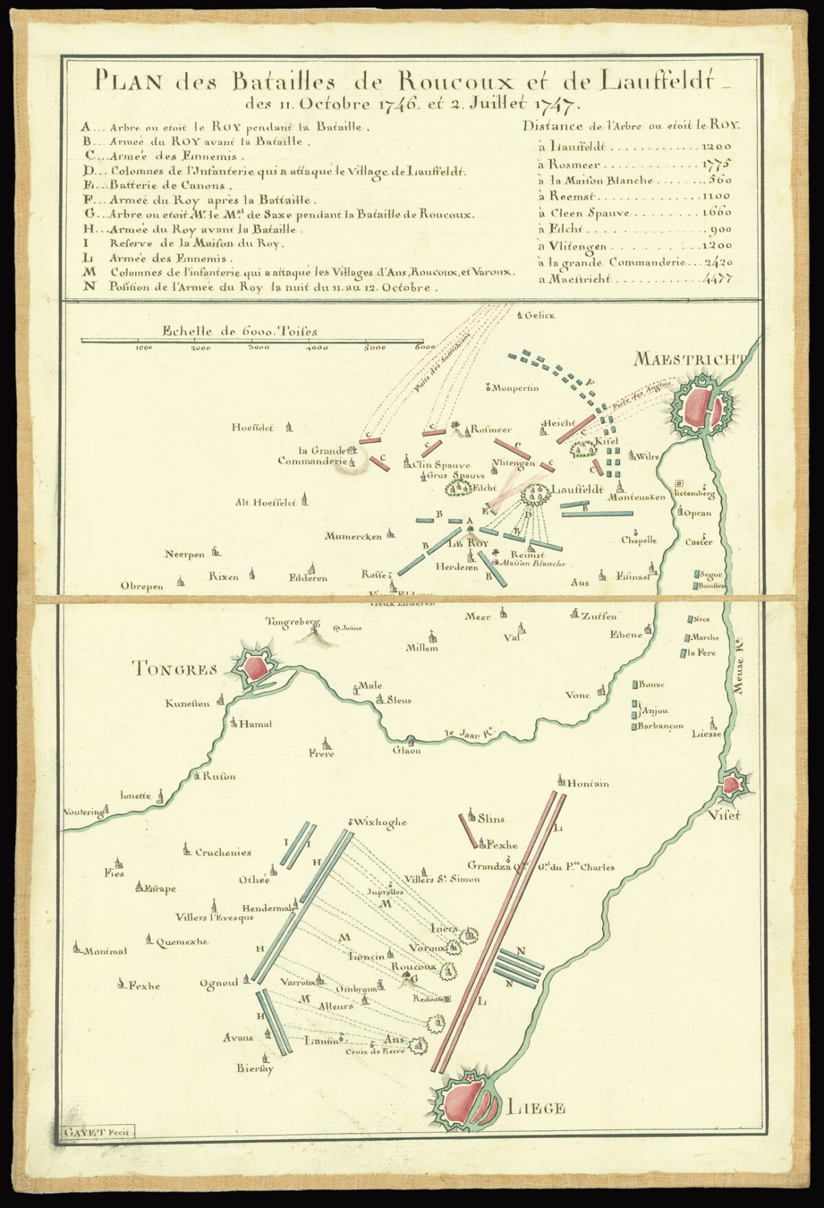 GAYET Battle of Roucoux and Lauffeldt