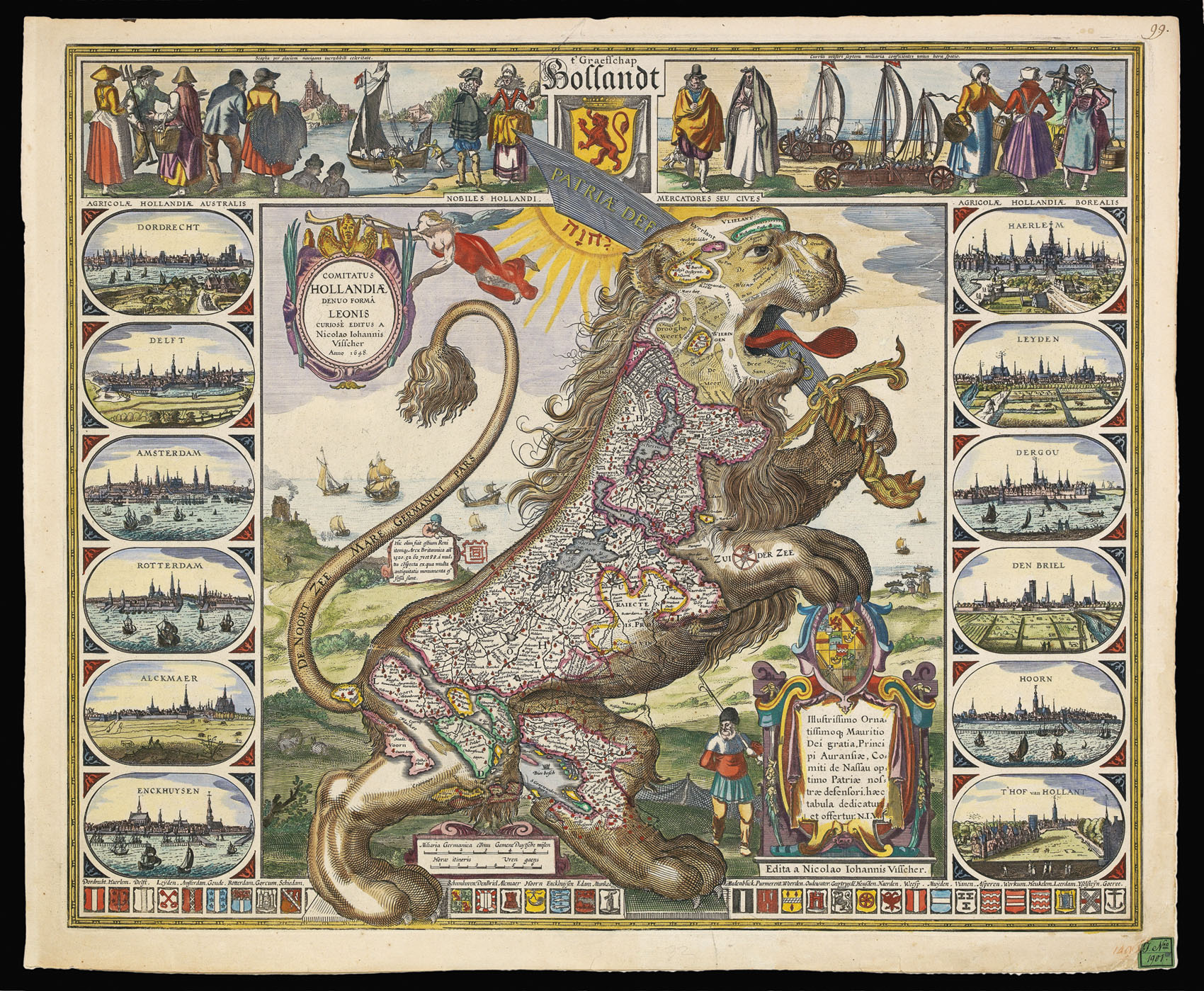 VISSCHER, Nicolas Comitatus Hollandiae