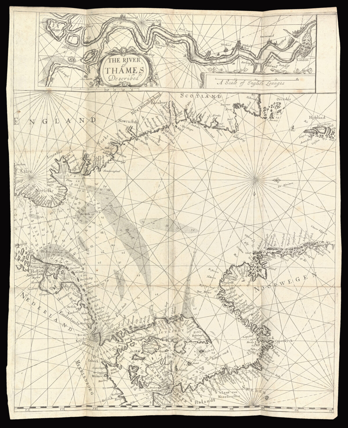JENNER, Thomas A Description & Plat of the Sea-Coasts of England.