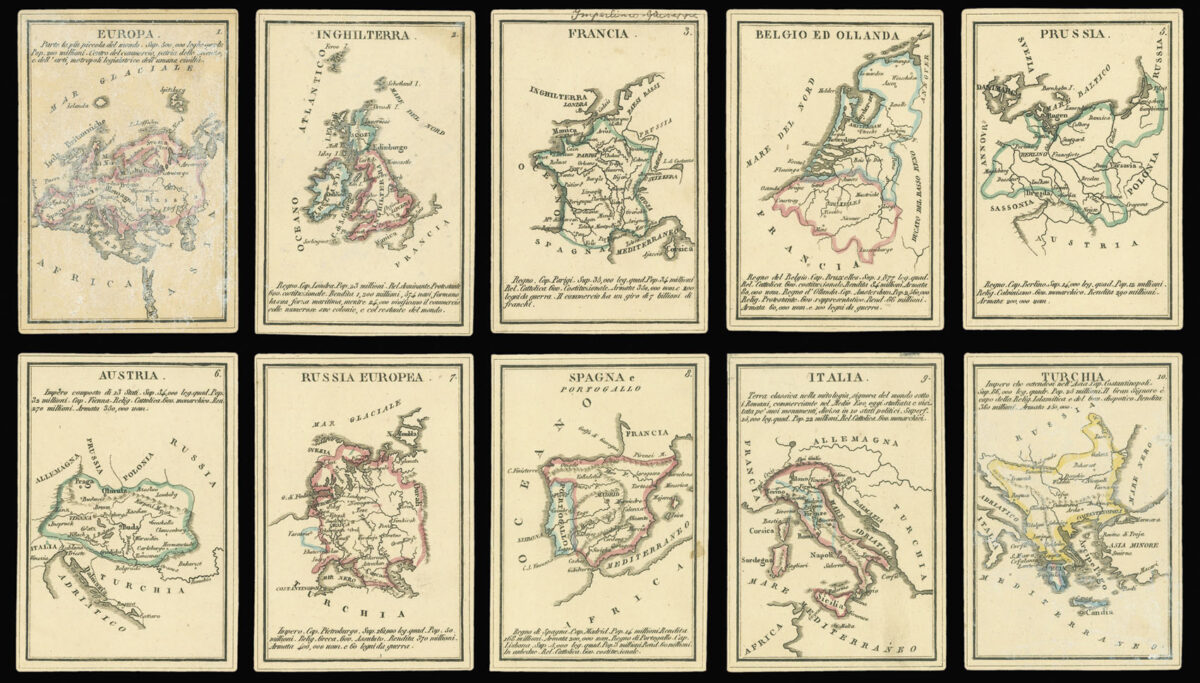 VALLARDI, Pietro & Giuseppe Piccolo Atlante per la Gioventu composte di 40 tavole geografiche