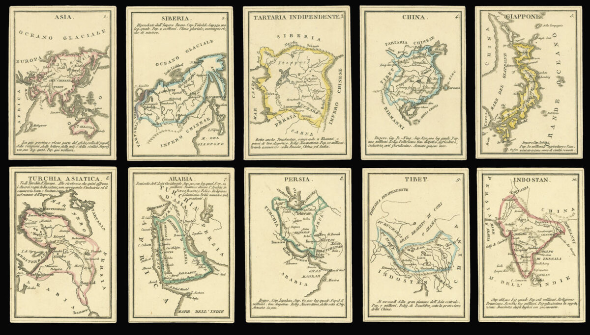 VALLARDI, Pietro & Giuseppe Piccolo Atlante per la Gioventu composte di 40 tavole geografiche