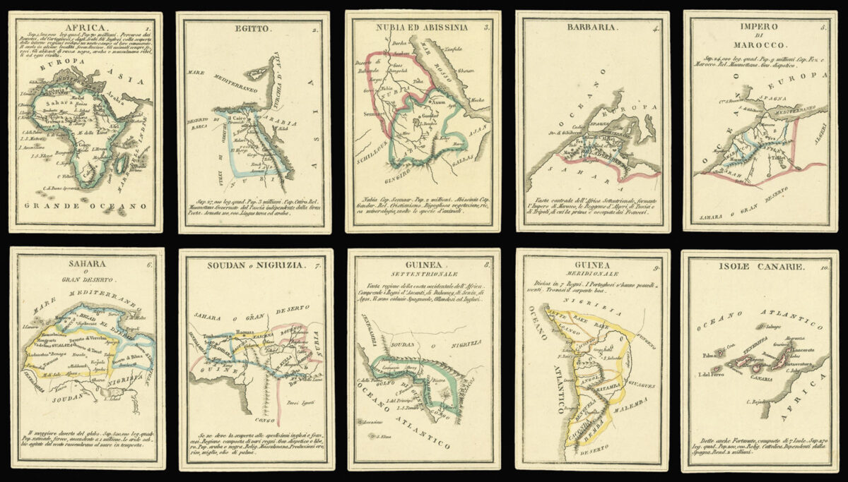 VALLARDI, Pietro & Giuseppe Piccolo Atlante per la Gioventu composte di 40 tavole geografiche