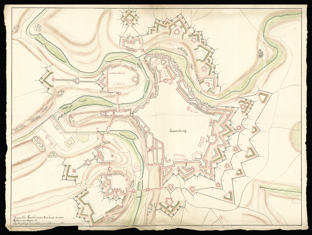 [French school] Nouvelles fortifications de Luxembourg