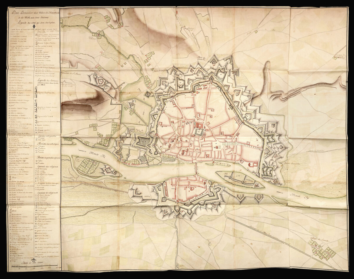 [French school] Plan Particulier des Villes de Maestricht et de Wick avec leurs Environs