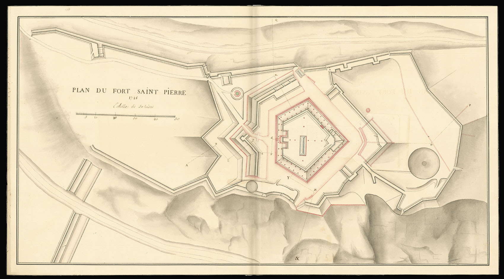 [French school] Plan du Fort Saint Pierre