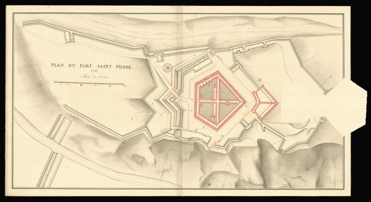 [French school] Plan du Fort Saint Pierre