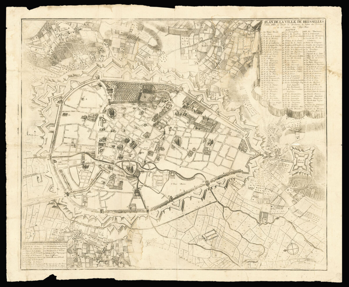 FRICX, Eugène Henry Plan de la Ville de Brusselles
