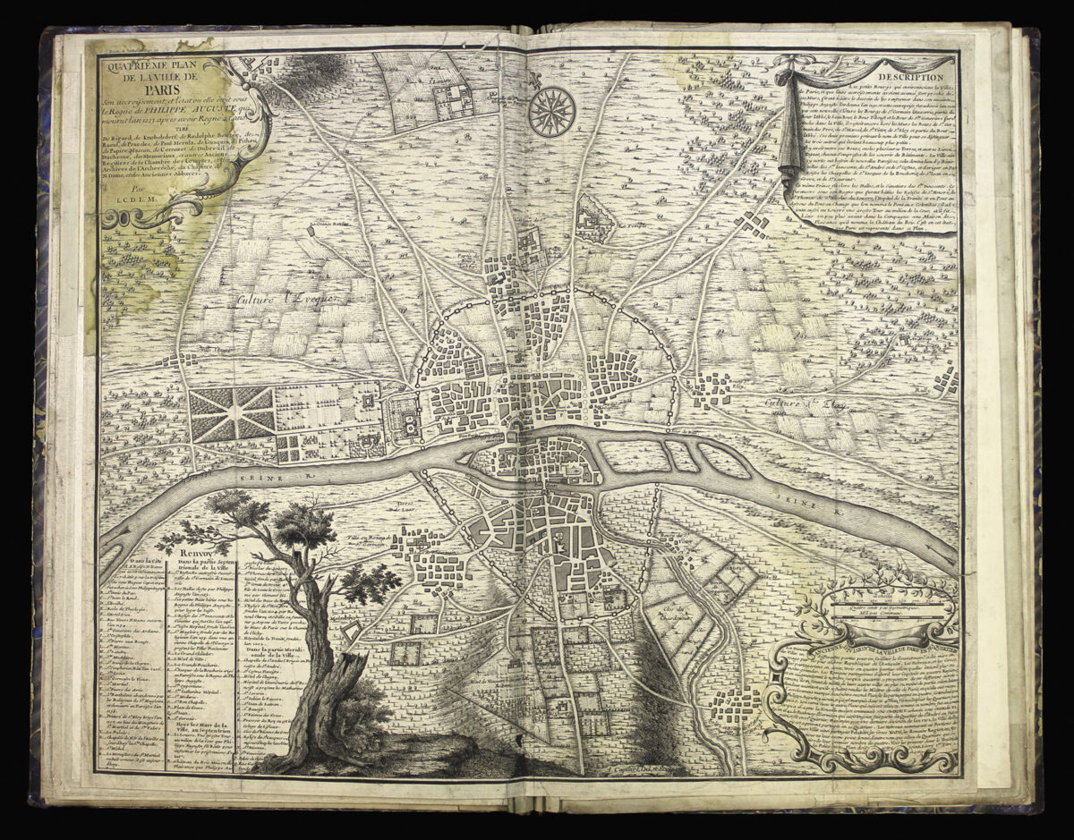 COQUART, Antoine, and, FER, Nicolas de [Series of eight plans of Paris].