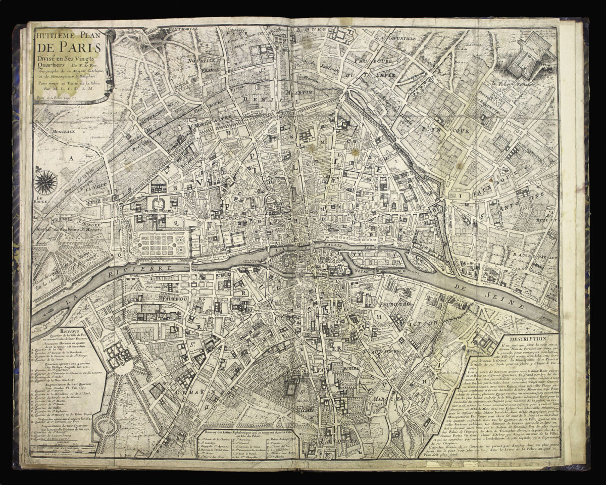 COQUART, Antoine, and, FER, Nicolas de [Series of eight plans of Paris].