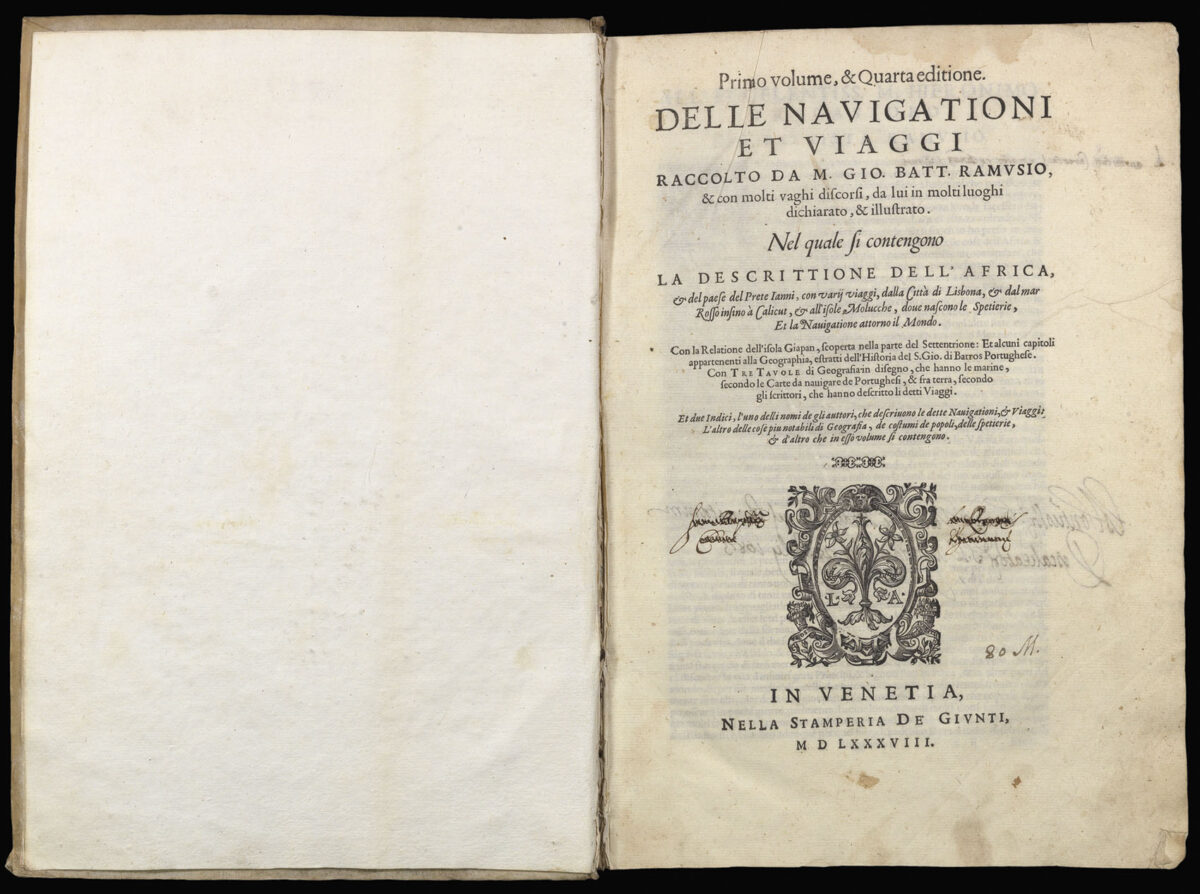 RAMUSIO, Giovanni Battista Delle navigationi e viaggi.