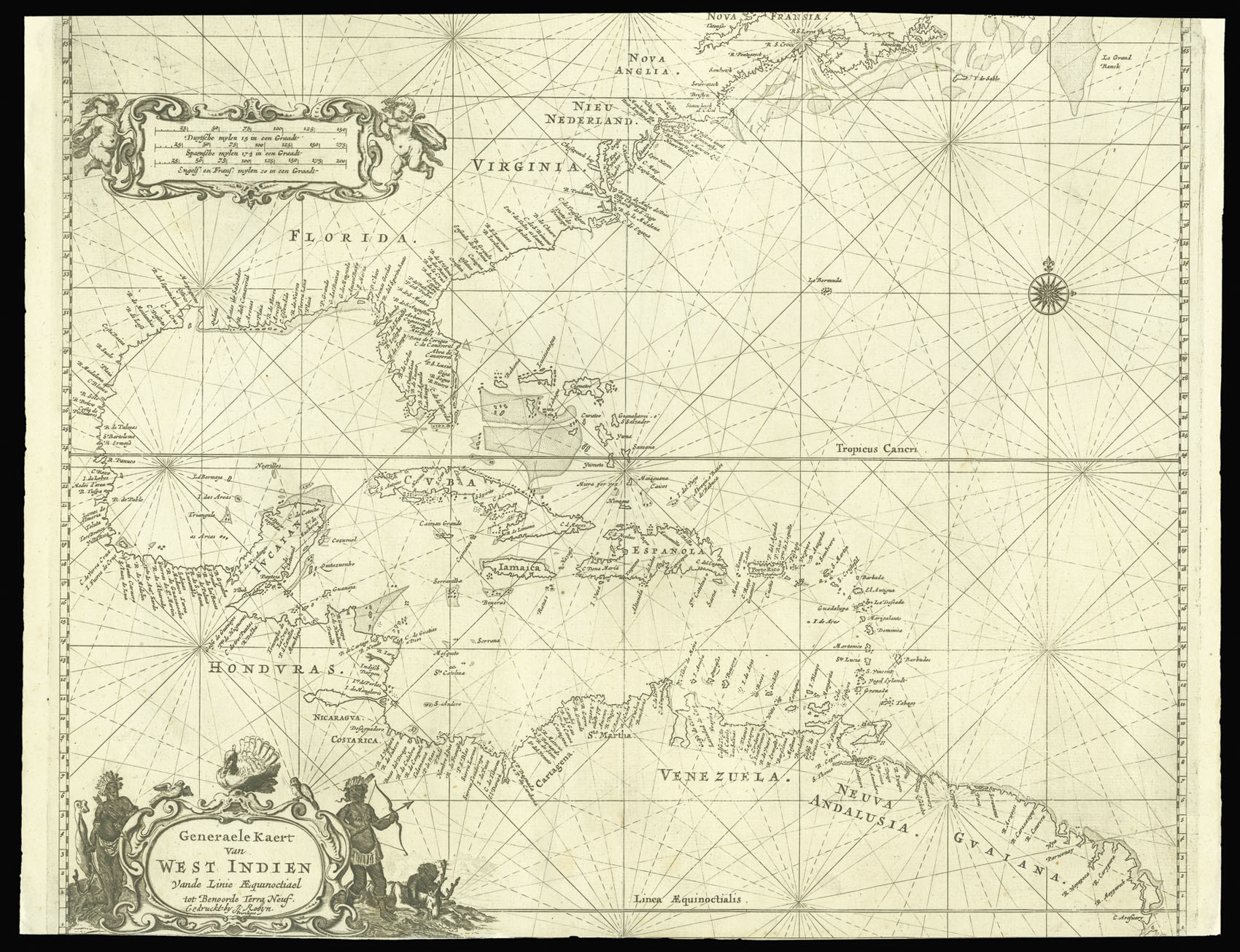 ROGGEVEEN, Arent Generaele Kaert van West Indien