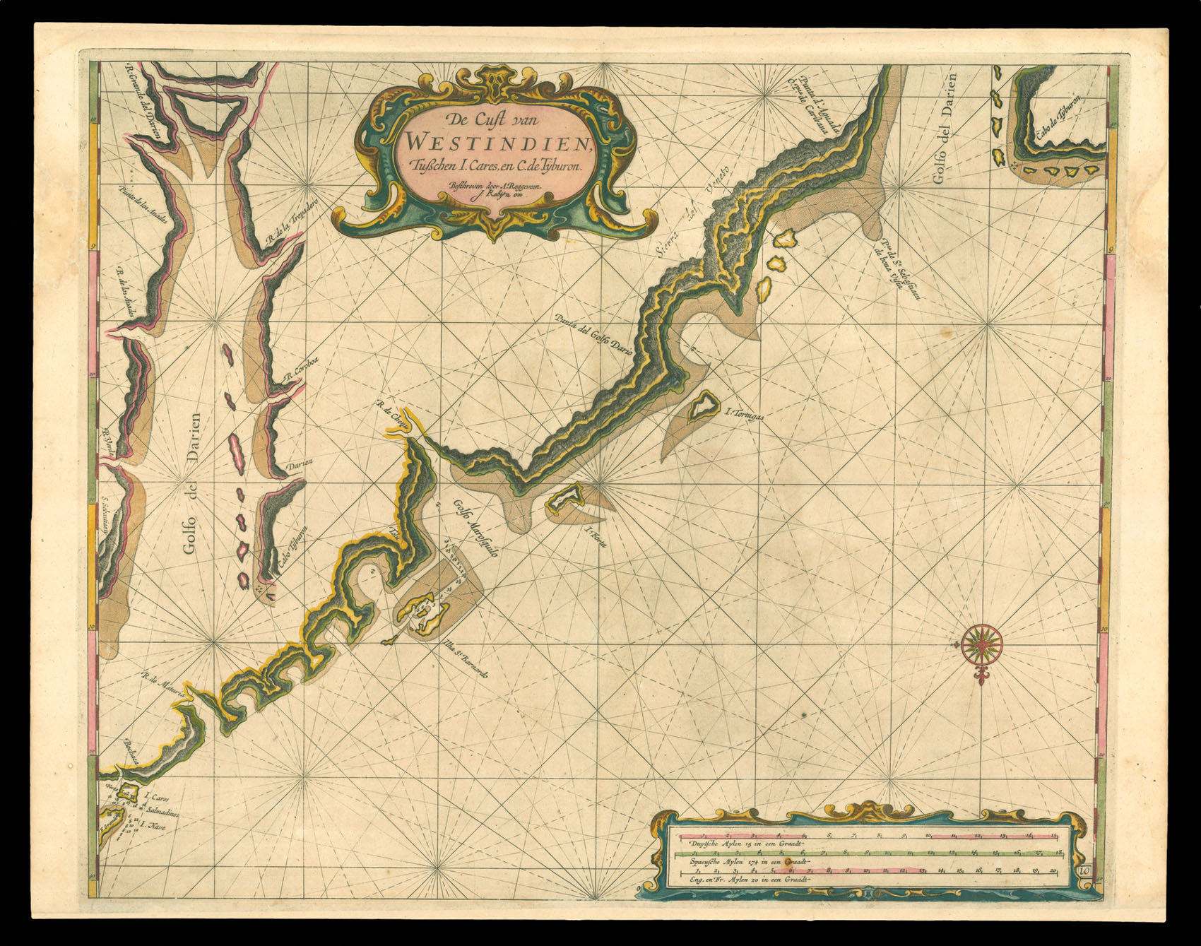 ROGGEVEEN, Arent De Cust van Westindien… C de. Tyburon.