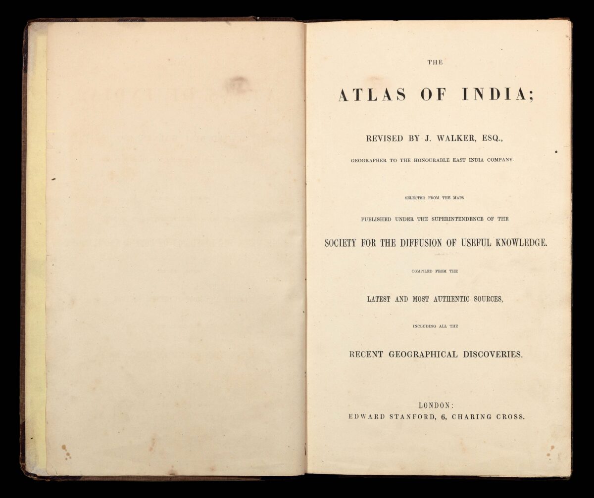 THE SOCIETY FOR THE DIFFUSION OF USEFUL KNOWLEDGE The Atlas of India