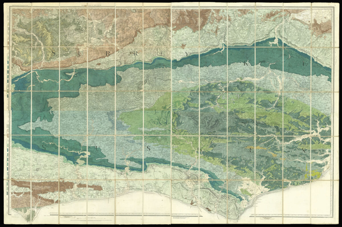 MURCHISON, Roderick Impey [Geological Map of Surrey and Sussex].