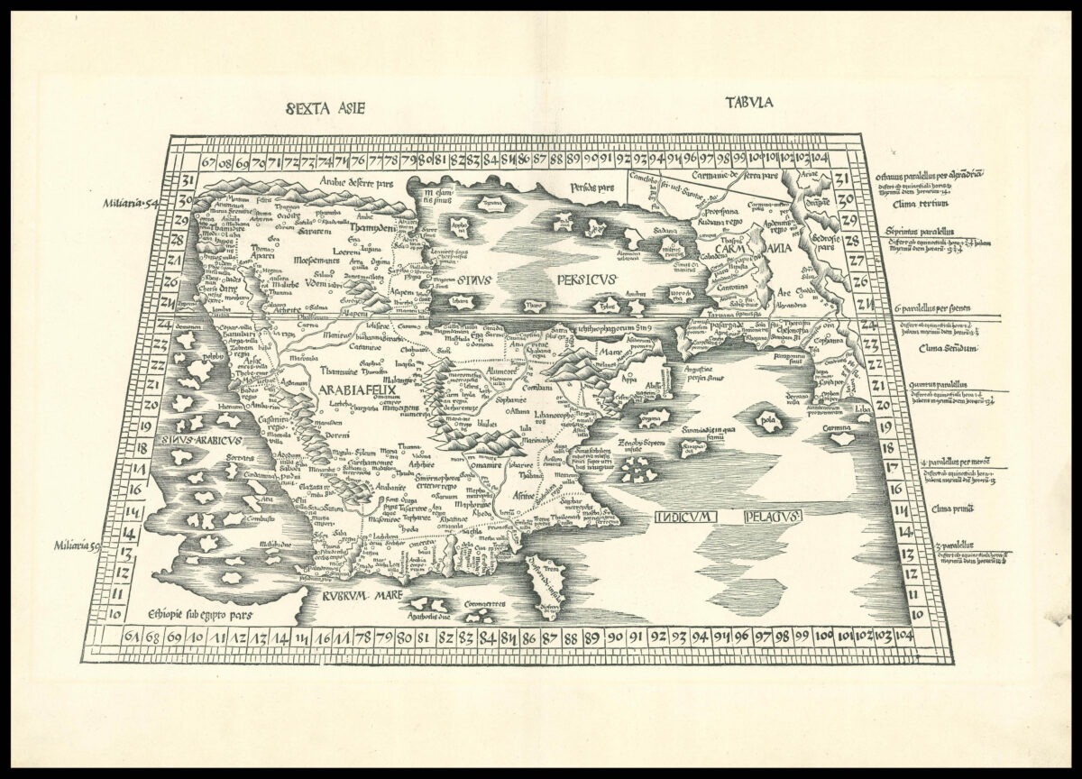 PTOLEMAEUS, Claudius Sexta Asie Tabula.