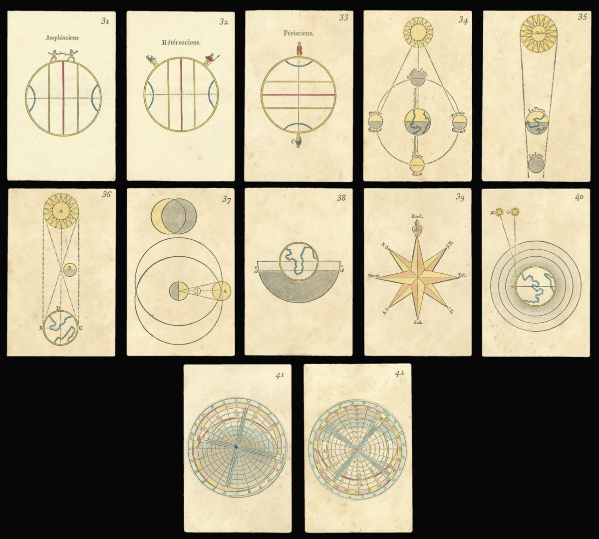 PÂRIS (Louis-Michel) Cartes elementaires d'astronomie et de Geographie, par M. l'Abbé.