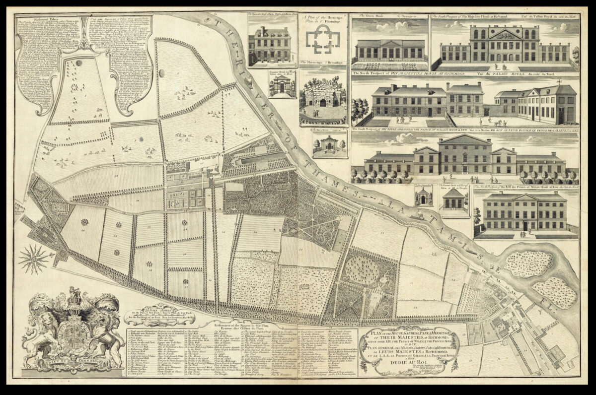 ROCQUE, John Plan of The House, Gardens, Park & Hermitage
