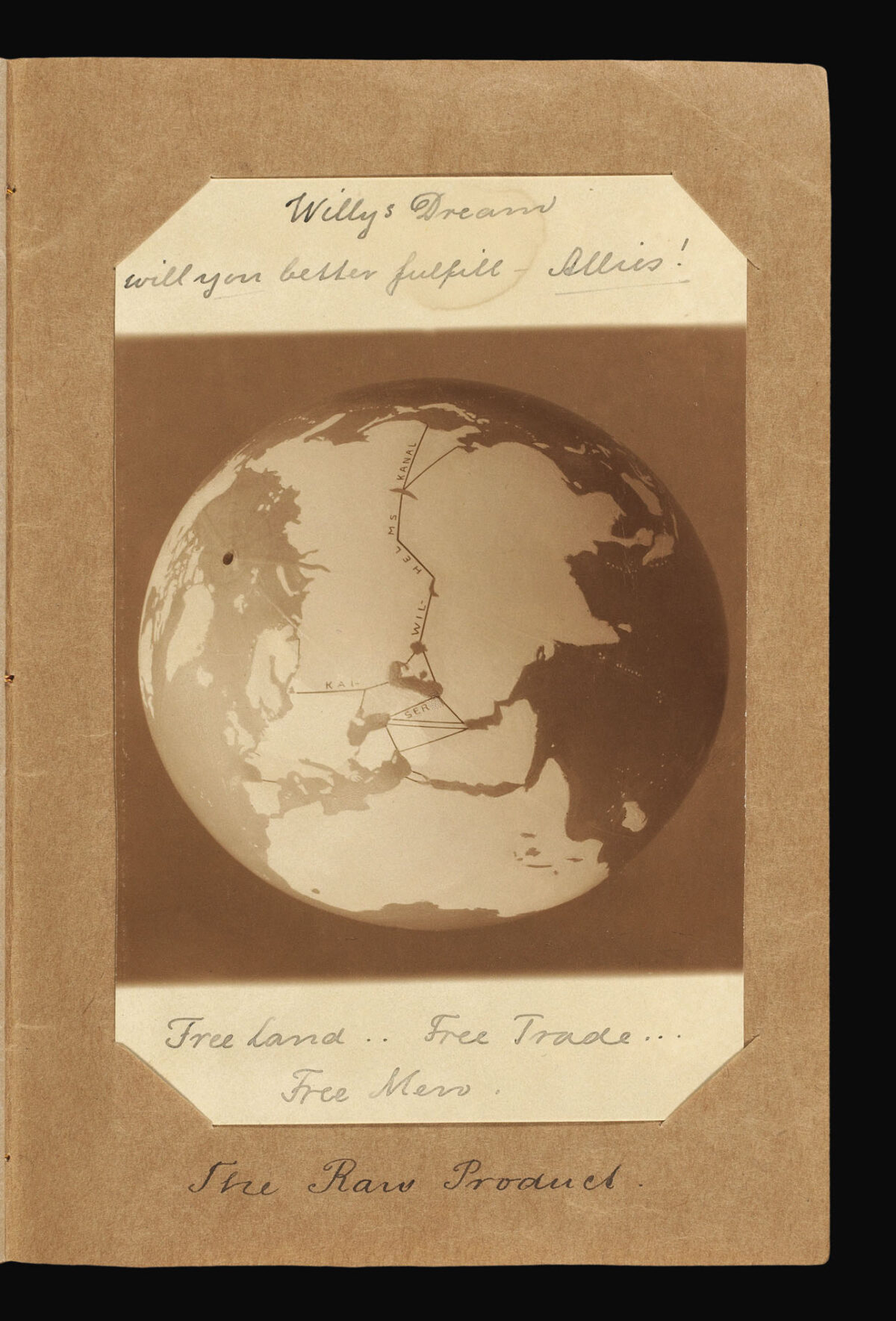 BRUN, Emmy Ingeborg Mars efter Lowell's Glober 1894-1914.