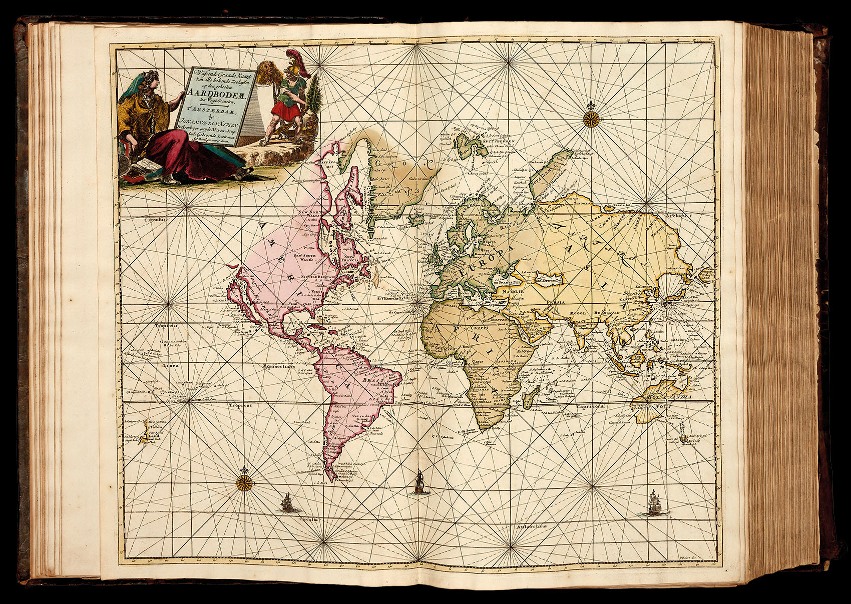 KEULEN, Gerard van De Groote Nieuwe Vermeerderde Zee-Atlas ofte Water-Waerld.